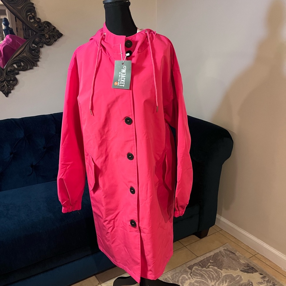 NWT The Wjacket “Barbara Pink” Winbreaker Rain Jacket - Picture 6 of 11
